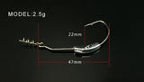 Hooks for soft fishing bait of carbon steel hooks