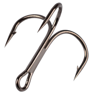 Black Fishing Hook High Carbon Steel Treble