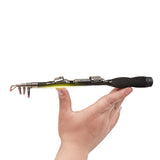 Mini portable retractable fishing rod